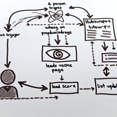 hubspot workflow for Trigger Someone visits a specific page on your website