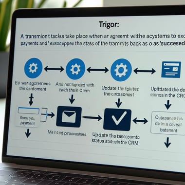 hubspot workflow for Trigger When a deal is associated with a payment link and payment status is Succeeded